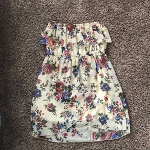 Mini floral summer dress